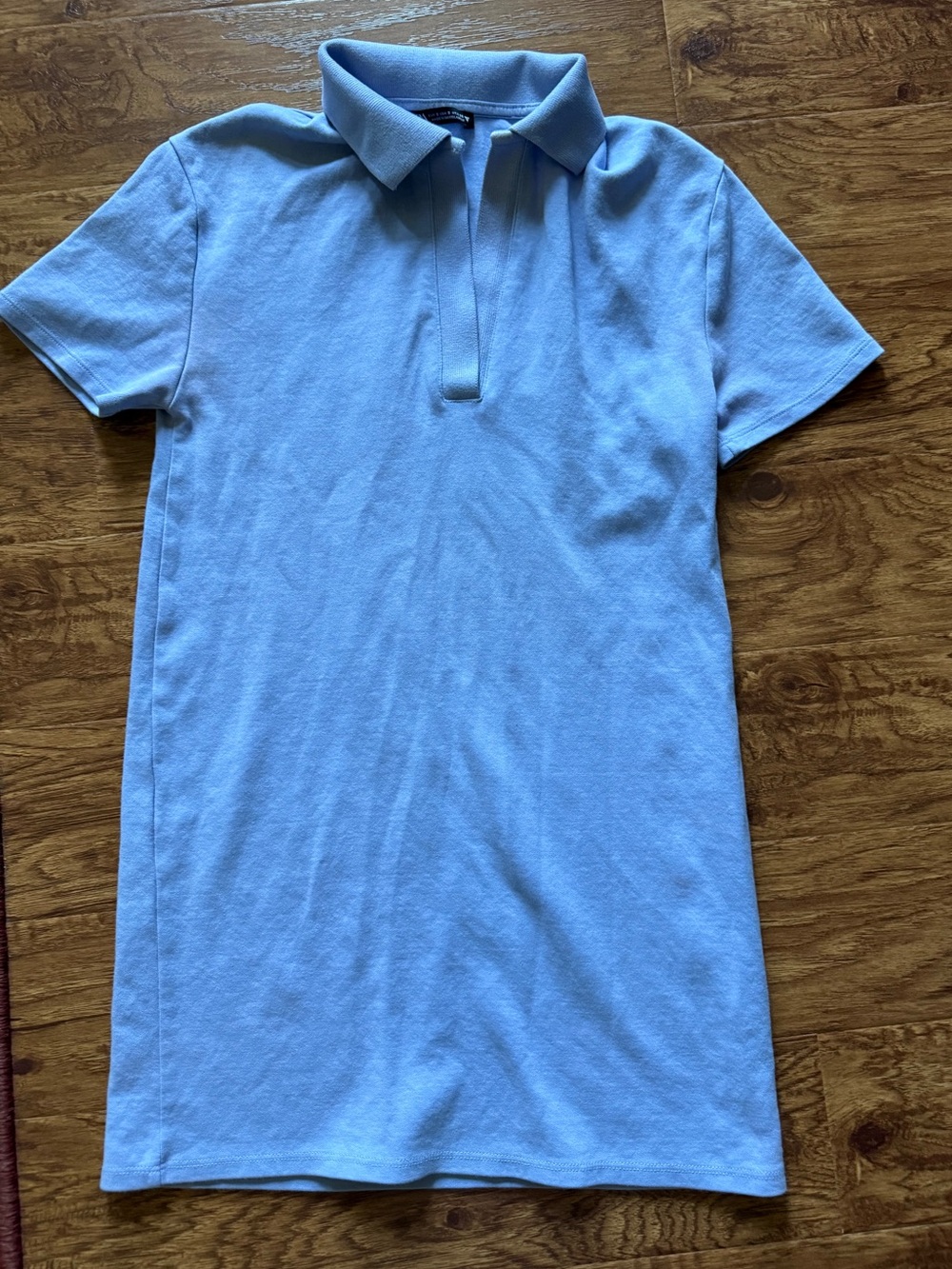 Zara Light Blue Women’s Polo Shirt Dress
